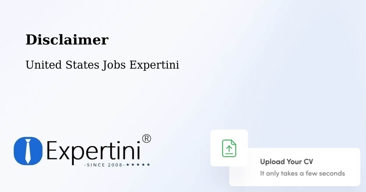 Disclaimer – Northglenn - United States Jobs Expertini
